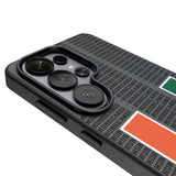 University of Miami Hurricanes Text Backdrop MagSafe Compatible Phone Case for Samsung Galaxy