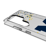 University of Michigan Wolverines Confetti Clear Phone Case for Samsung Galaxy