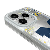 University of Michigan Wolverines Confetti Glitter Phone Case for Apple iPhone