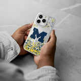 University of Michigan Wolverines Confetti Glitter Phone Case for Apple iPhone