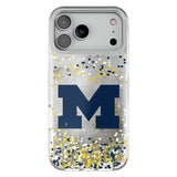 University of Michigan Wolverines Confetti Glitter Phone Case for Apple iPhone