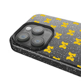 University of Michigan Wolverines Fashion Pattern Black Bling Phone Case for Apple iPhone