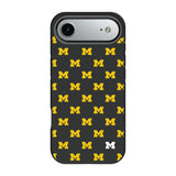 University of Michigan Wolverines Fashion Pattern Bump Phone Case for Apple iPhone