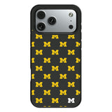 University of Michigan Wolverines Fashion Pattern Bump Phone Case for Apple iPhone