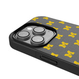 University of Michigan Wolverines Fashion Pattern Bump Phone Case for Apple iPhone