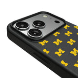 University of Michigan Wolverines Fashion Pattern MagSafe Compatible Phone Case for Apple iPhone