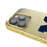 University of Michigan Wolverines Linen Bling Phone Case for Apple iPhone
