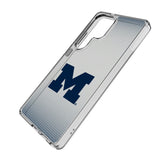 University of Michigan Wolverines Linen Clear Phone Case for Samsung Galaxy