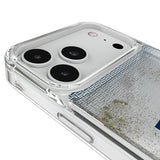 University of Michigan Wolverines Linen Glitter Phone Case for Apple iPhone