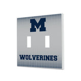 University of Michigan Wolverines Linen Hidden-Screw Light Switch Plate