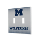University of Michigan Wolverines Linen Hidden-Screw Light Switch Plate