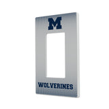University of Michigan Wolverines Linen Hidden-Screw Light Switch Plate