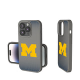 University of Michigan Wolverines Linen Soft Touch Phone Case for Apple iPhone