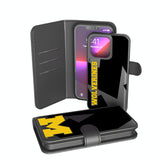 University of Michigan Wolverines Monocolor Tilt Wallet Phone Case for Samsung Galaxy