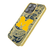 University of Michigan Wolverines Paisley Bling Phone Case for Apple iPhone