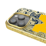 University of Michigan Wolverines Paisley Bling Phone Case for Apple iPhone