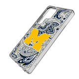 University of Michigan Wolverines Paisley Clear Phone Case for Samsung Galaxy