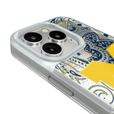 University of Michigan Wolverines Paisley Glitter Phone Case for Apple iPhone