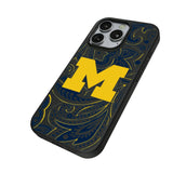 University of Michigan Wolverines Paisley MagSafe Compatible Phone Case for Apple iPhone
