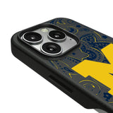University of Michigan Wolverines Paisley MagSafe Compatible Phone Case for Apple iPhone