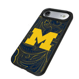 University of Michigan Wolverines Paisley MagSafe Compatible Phone Case for Apple iPhone