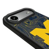University of Michigan Wolverines Paisley MagSafe Compatible Phone Case for Apple iPhone