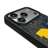 University of Michigan Wolverines Paisley MagSafe Compatible Phone Case for Apple iPhone