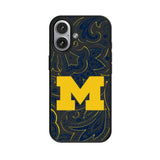 University of Michigan Wolverines Paisley MagSafe Compatible Phone Case for Apple iPhone