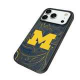 University of Michigan Wolverines Paisley MagSafe Compatible Phone Case for Apple iPhone