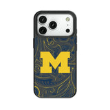 University of Michigan Wolverines Paisley MagSafe Compatible Phone Case for Apple iPhone