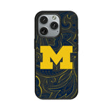 University of Michigan Wolverines Paisley MagSafe Compatible Phone Case for Apple iPhone