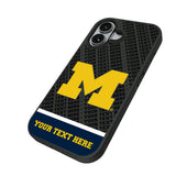 University of Michigan Wolverines Personalized EndZone Plus Bump Phone Case for Apple iPhone