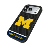 University of Michigan Wolverines Personalized EndZone Plus Bump Phone Case for Apple iPhone
