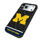 University of Michigan Wolverines Personalized EndZone Plus Bump Phone Case for Apple iPhone