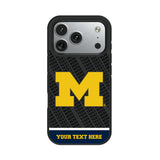 University of Michigan Wolverines Personalized EndZone Plus Bump Phone Case for Apple iPhone
