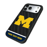 University of Michigan Wolverines Personalized EndZone Plus Bump Phone Case for Apple iPhone