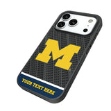 University of Michigan Wolverines Personalized EndZone Plus Bump Phone Case for Apple iPhone
