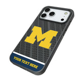 University of Michigan Wolverines Personalized EndZone Plus Bump Phone Case for Apple iPhone
