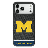 University of Michigan Wolverines Personalized EndZone Plus Bump Phone Case for Apple iPhone