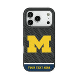 University of Michigan Wolverines Personalized EndZone Plus Bump Phone Case for Apple iPhone