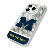University of Michigan Wolverines Personalized EndZone Plus Glitter Phone Case for Apple iPhone