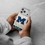 University of Michigan Wolverines Personalized EndZone Plus Glitter Phone Case for Apple iPhone