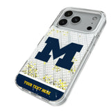 University of Michigan Wolverines Personalized EndZone Plus Glitter Phone Case for Apple iPhone