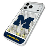 University of Michigan Wolverines Personalized EndZone Plus Glitter Phone Case for Apple iPhone