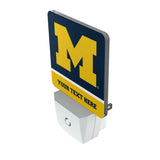 University of Michigan Wolverines Personalized Endzone Solid Night Light 2-Pack