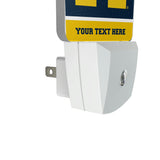 University of Michigan Wolverines Personalized Endzone Solid Night Light 2-Pack