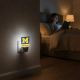 University of Michigan Wolverines Personalized Endzone Solid Night Light 2-Pack