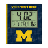 University of Michigan Wolverines Personalized Hatch Wall Clock