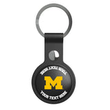 University of Michigan Wolverines Personalized Insignia Black Airtag Holder