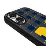 University of Michigan Wolverines Plaid MagSafe Compatible Phone Case for Apple iPhone